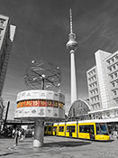 Weltzeituhr und Fernsehturm auf dem Alexanderplatz
