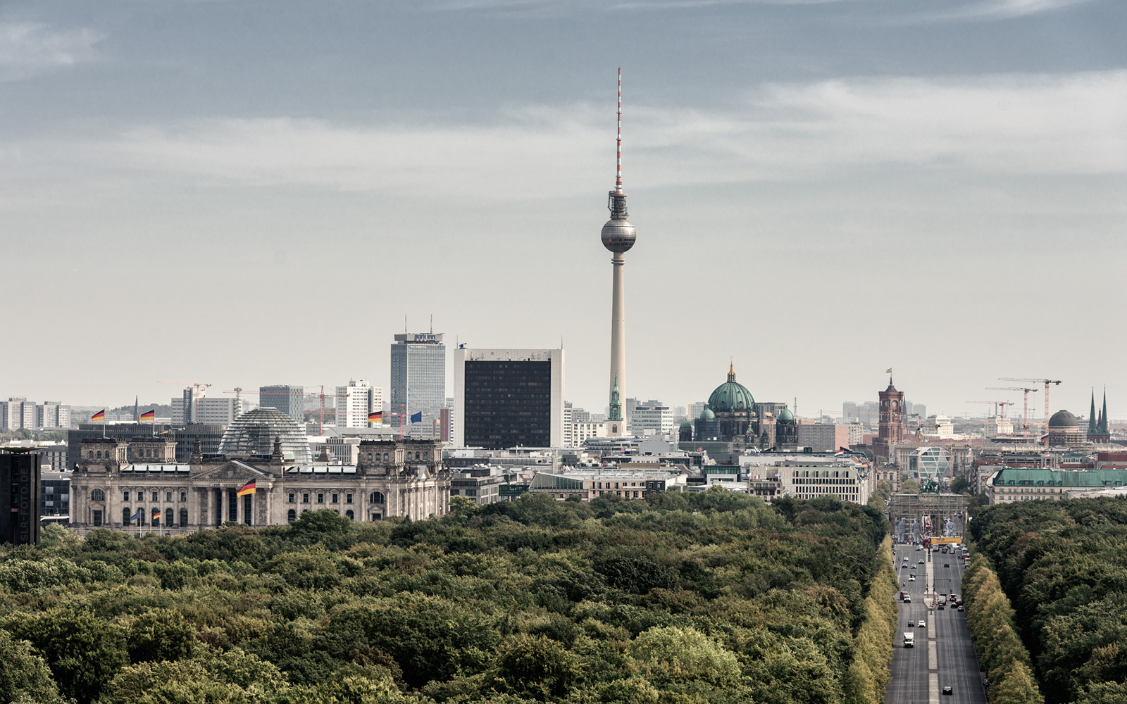 Berlin-Mitte Skyline - Luftaufnahme