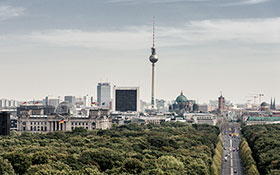 Berlin-Mitte Skyline - Luftaufnahme