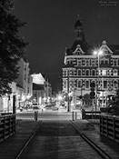 Blick in die Köpenicker Altstadt bei Nacht