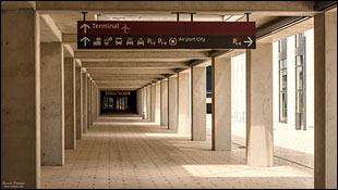 Passage am Flughafen BER