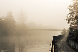 Brücke im Nebel - Katzengrabensteg 1512