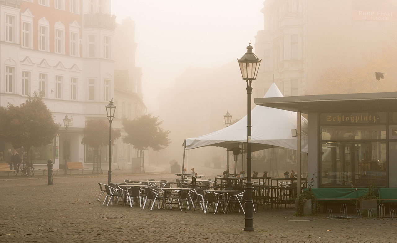 Köpenicker Schloßplatz im Nebel