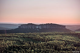 Sächsische Schweiz - Pfaffenstein bei Sonnenuntergang