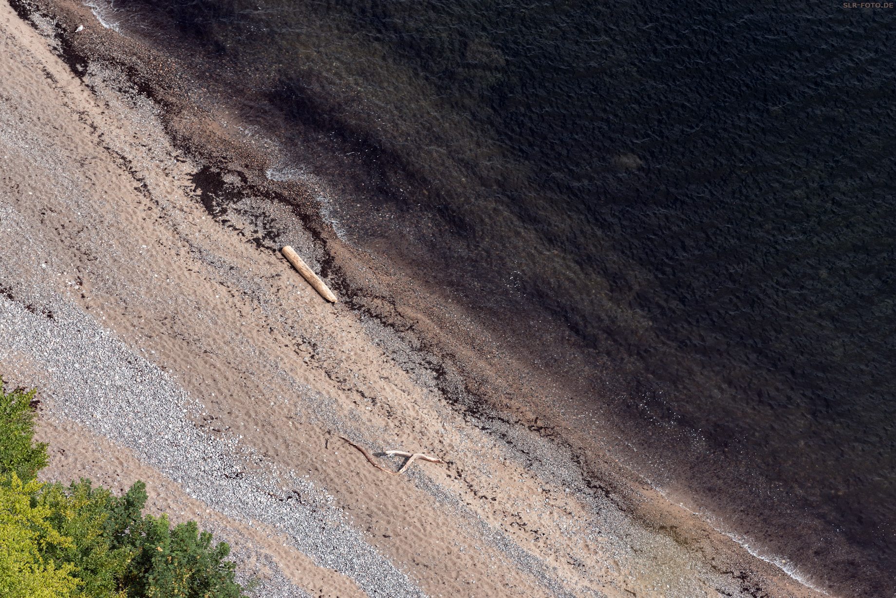 Strandstrukturen an der Ostsee aus der Vogelperspektive
